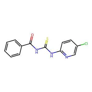 N-[(5-chloropyridin-2-yl)carbamothioyl]benzamide structure