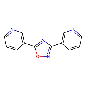 1,2,4-Oxadiazole, 3,5-bis(3-pyridinyl)- structure