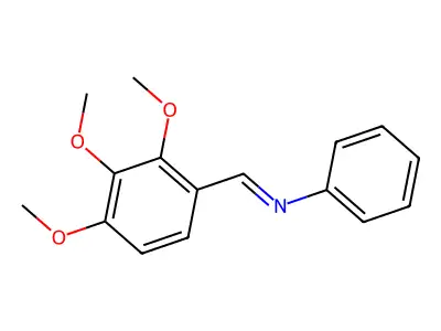 N-(2,3,4-Trimethoxybenzylidene)aniline structure