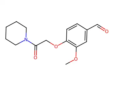 3-Methoxy-4-(2-oxo-2-piperidin-1-ylethoxy)benzaldehyde structure