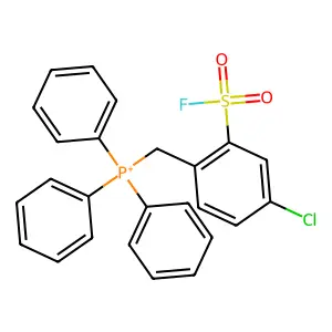 5-Chloro-2-((triphenylphosphoranyl)methyl)benzenesulfonyl fluoride structure