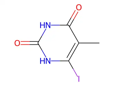 6-Iodothymine structure