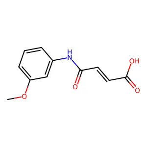 2-Butenoic acid,4-[(3-methoxyphenyl)amino]-4-oxo- structure