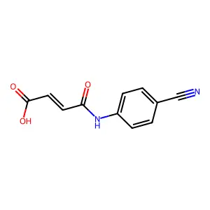 (z)-4-(4-Cyanophenylamino)-4-oxobut-2-enoic acid structure