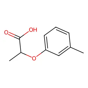 (2R)-2-(3-methylphenoxy)propanoic acid structure