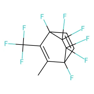 1,4,7,7,8,8-Hexafluoro-2-methyl-3-(trifluoromethyl)bicyclo[2.2.2]octa-2,5-diene structure