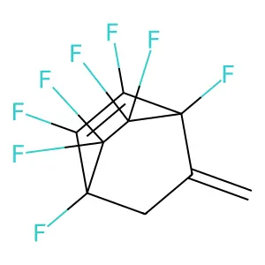 Bicyclo[2.2.2]oct-2-ene, 1,2,3,4,5,5,6,6-octafluoro-7-methylene- structure