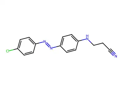 3-{4-[(4-Chlorophenyl)diazenyl]anilino}propanenitrile structure