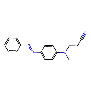 3-(N-甲基-对(苯偶氮基)苯氨基)丙腈 structure