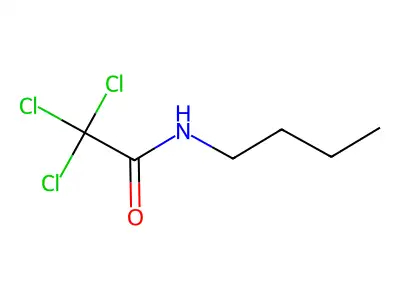 N-butyl-2,2,2-trichloroacetamide structure
