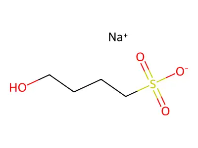 Sodium 4-hydroxy-1-butanesulfonate structure