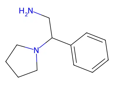 2-Phenyl-2-(pyrrolidin-1-yl)ethan-1-amine structure