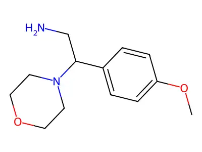 (2R)-2-(4-methoxyphenyl)-2-morpholin-4-ylethanamine structure
