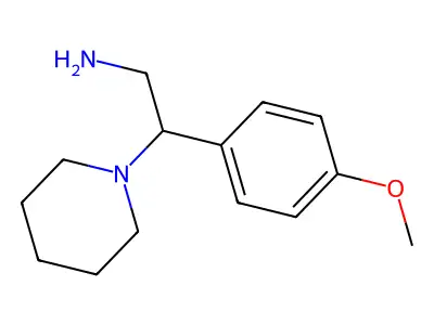(2S)-2-(4-methoxyphenyl)-2-(1-piperidyl)ethanamine structure