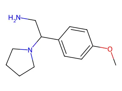 2-(4-Methoxyphenyl)-2-(pyrrolidin-1-yl)ethan-1-amine structure