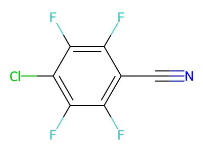 Benzonitrile, 4-chloro-2,3,5,6-tetrafluoro- structure
