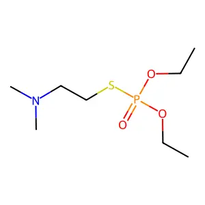 S-(2-(Dimethylamino)ethyl) O,O-diethyl phosphorothioate structure