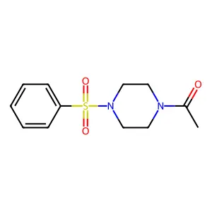 1-Acetyl-4-(phenylsulfonyl)piperazine structure