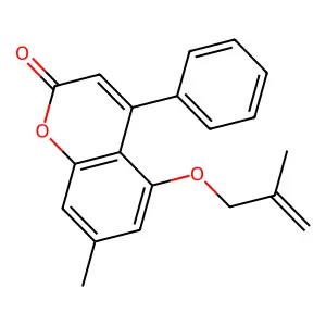 7-methyl-5-((2-methylallyl)oxy)-4-phenyl-2H-chromen-2-one structure