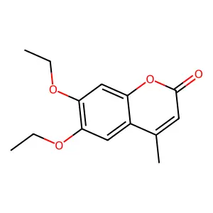6,7-Diethoxy-4-methylcoumarin structure