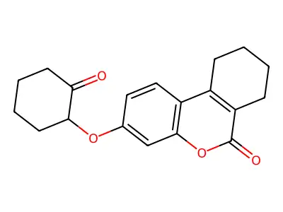 3-(2-Oxocyclohexyl)oxy-7,8,9,10-tetrahydrobenzo[c]chromen-6-one structure