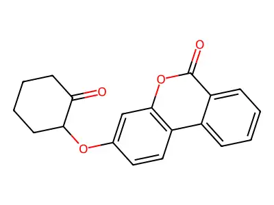 3-(2-Oxocyclohexyl)oxybenzo[c]chromen-6-one structure
