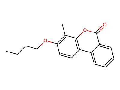 3-butoxy-4-methyl-6H-benzo[c]chromen-6-one structure