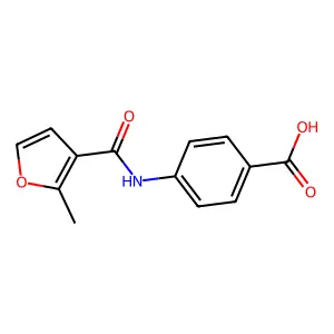 4-[(2-Methyl-3-furoyl)amino]benzoic acid structure