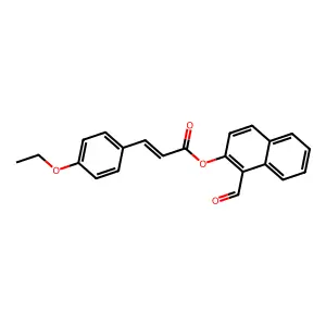 (1-Formylnaphthalen-2-yl) 3-(4-ethoxyphenyl)prop-2-enoate structure