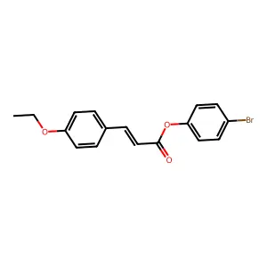 4-Bromophenyl 3-(4-ethoxyphenyl)acrylate structure