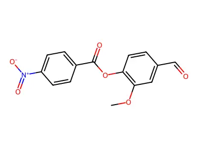 4-Formyl-2-methoxyphenyl 4-nitrobenzoate structure