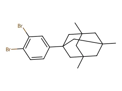 1-(3,4-Dibromophenyl)-3,5,7-trimethyladamantane structure