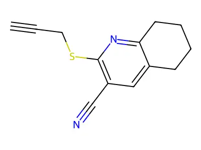 2-Prop-2-ynylsulfanyl-5,6,7,8-tetrahydroquinoline-3-carbonitrile structure