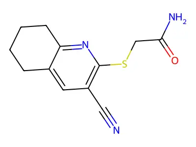 2-[(3-Cyano-5,6,7,8-tetrahydroquinolin-2-yl)sulfanyl]acetamide structure
