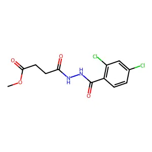 Methyl 4-[2-(2,4-dichlorobenzoyl)hydrazino]-4-oxobutanoate structure