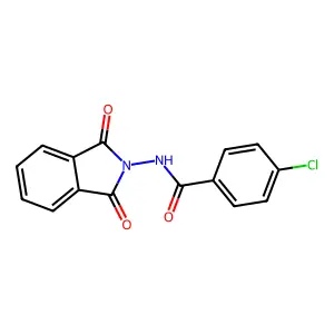 4-chloro-N-(1,3-dioxoisoindol-2-yl)benzamide structure
