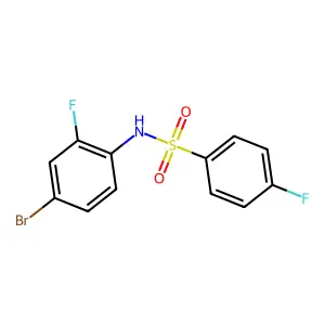 N-(4-bromo-2-fluorophenyl)-4-fluorobenzenesulfonamide structure
