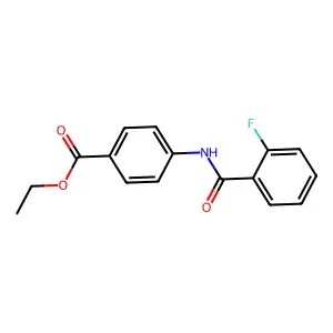 Ethyl 4-[(2-fluorobenzoyl)amino]benzoate structure