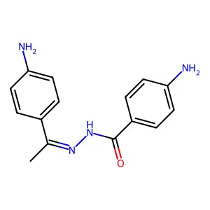 4-Amino-N'-[(Z)-1-(4-aminophenyl)ethylidene]benzohydrazide structure