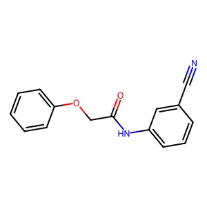 N-(3-cyanophenyl)-2-phenoxyacetamide structure