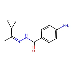 4-Amino-N'-[(Z)-1-cyclopropylethylidene]benzohydrazide structure