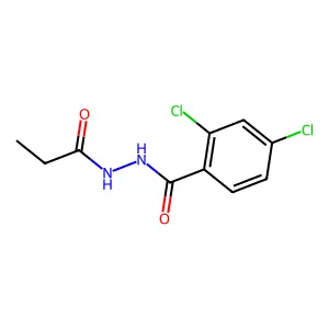 2,4-dichloro-N'-propionylbenzohydrazide structure