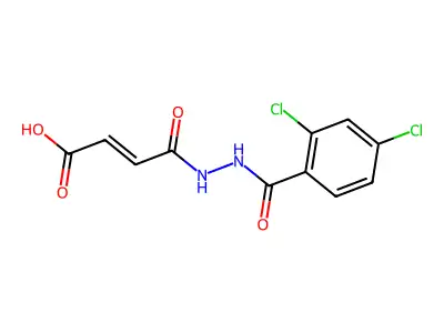 4-[2-(2,4-Dichlorobenzoyl)hydrazinyl]-4-oxobut-2-enoic acid structure