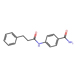4-[(3-Phenylpropanoyl)amino]benzamide structure