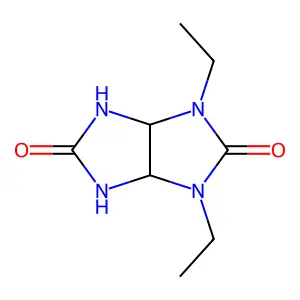 1,3-Diethyltetrahydroimidazo(4,5-d)imidazole-2,5(1H,3H)-dione structure