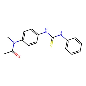 N-{4-[(anilinocarbonothioyl)amino]phenyl}-N-methylacetamide structure