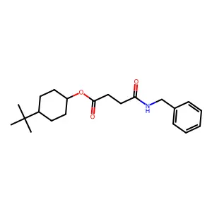 4-Tert-butylcyclohexyl 4-(benzylamino)-4-oxobutanoate structure