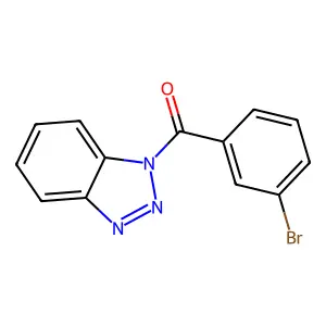 1H-benzotriazol-1-yl(3-bromophenyl)methanone structure