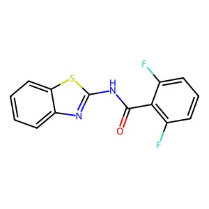 N-(1,3-benzothiazol-2-yl)-2,6-difluorobenzamide structure