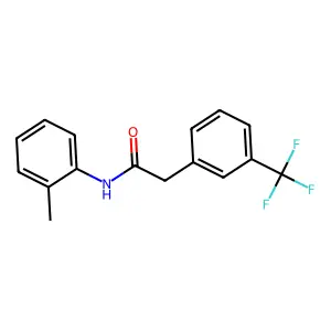 N-(2-methylphenyl)-2-[3-(trifluoromethyl)phenyl]acetamide structure